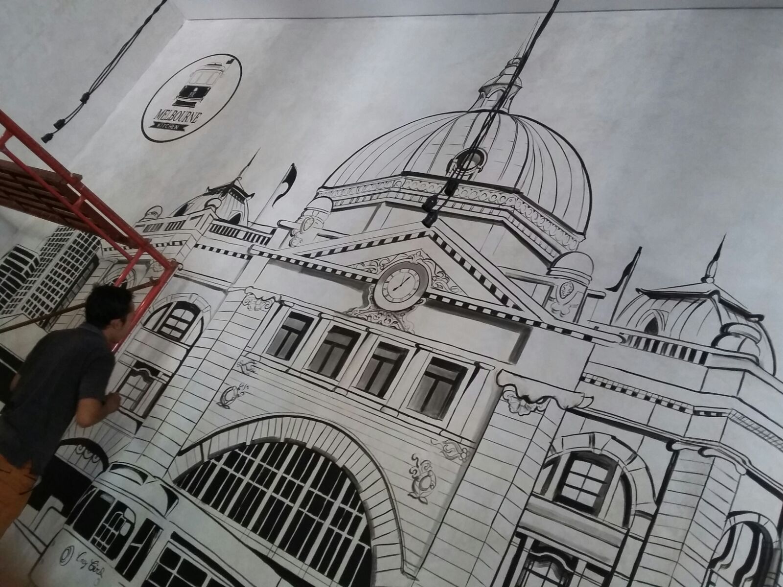 Detail Gambar Mural Hitam Putih Sederhana Nomer 31