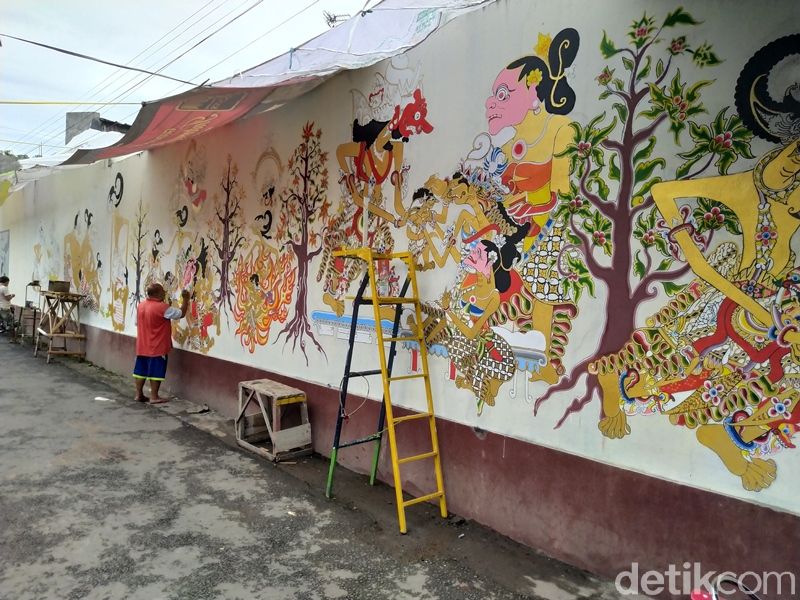 Detail Gambar Mural Seni Mural Tema Wayang Nomer 3