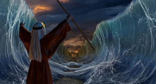 Detail Gambar Musa Membelah Laut Nomer 3
