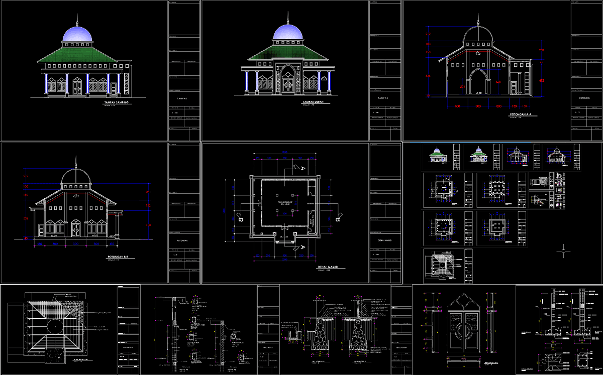 Detail Gambar Mushola Dwg Nomer 49