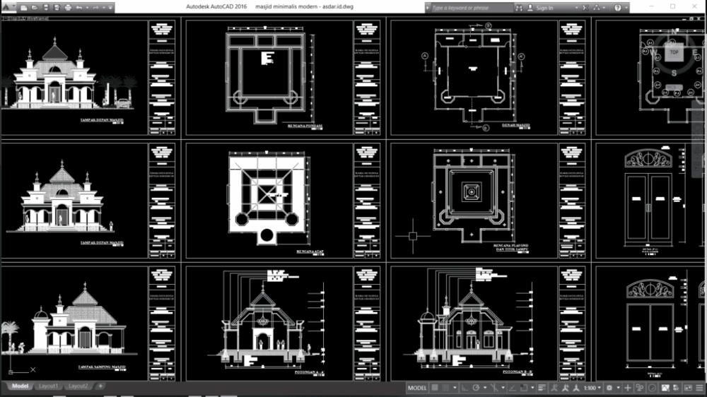 Detail Gambar Mushola Dwg Nomer 8