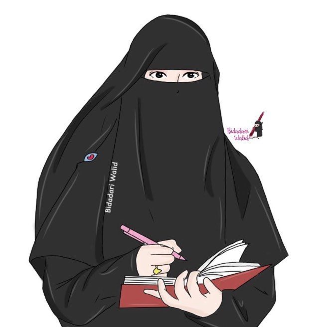 Detail Gambar Muslimah Bercadar Karikatur Nomer 6