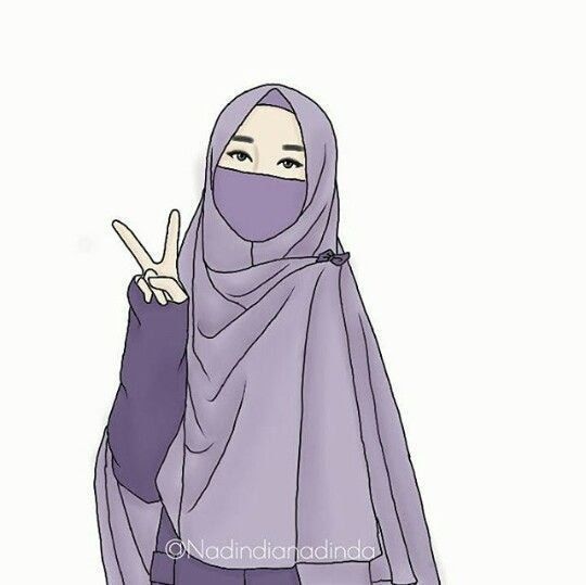 Detail Gambar Muslimah Kartun Syari Nomer 16