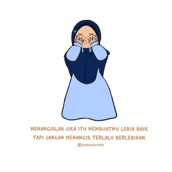 Detail Gambar Muslimah Menangis Kartun Nomer 30