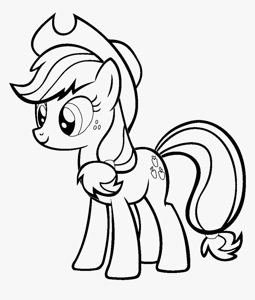 Detail Gambar My Little Pony Applejack Coloring Pages Nomer 2