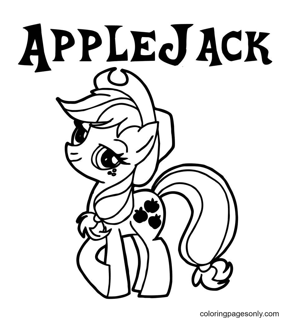 Detail Gambar My Little Pony Applejack Coloring Pages Nomer 35