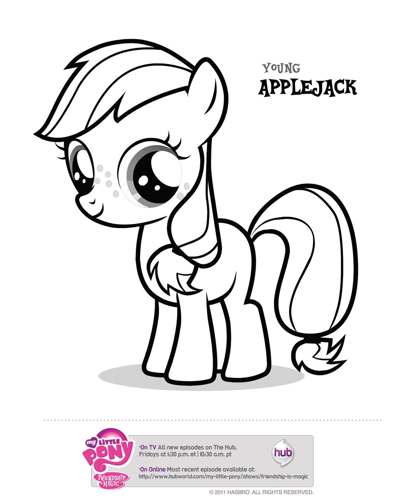 Detail Gambar My Little Pony Applejack Coloring Pages Nomer 8