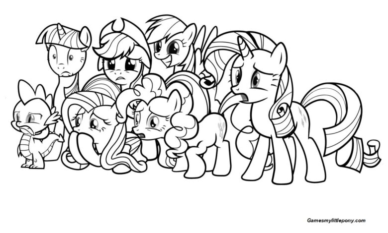Detail Gambar My Little Pony Coloring Pages Nomer 51