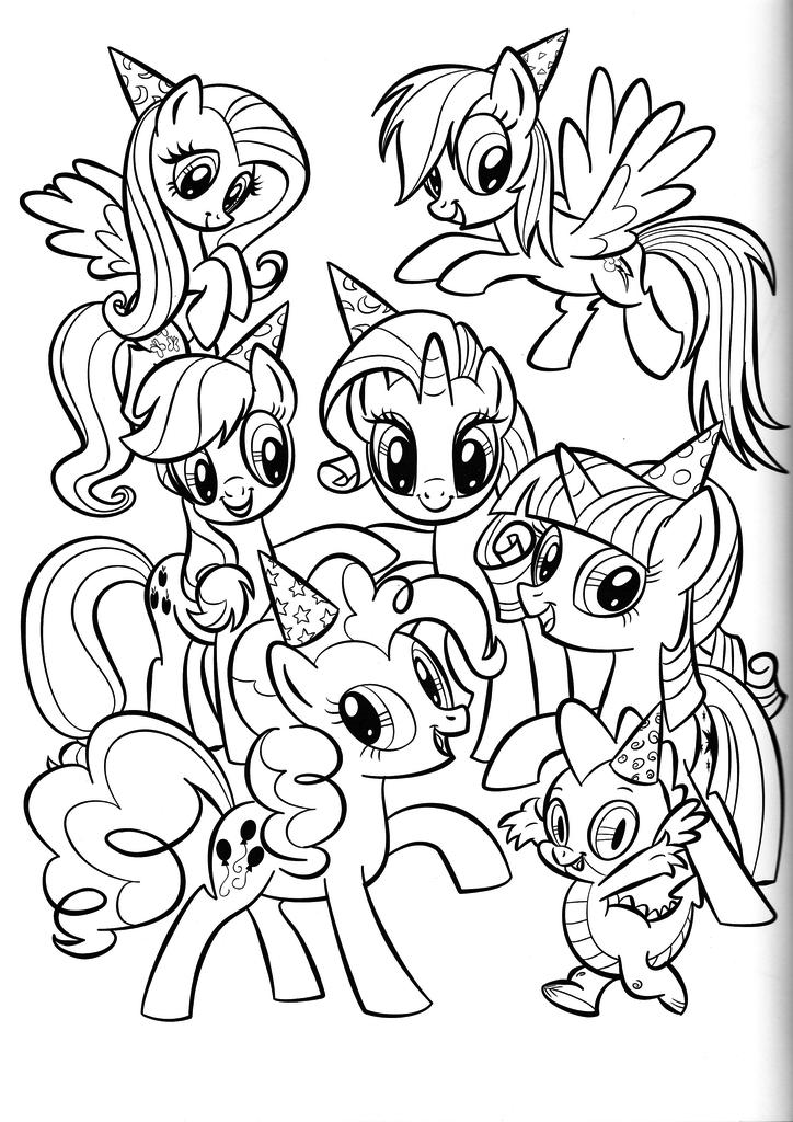 Detail Gambar My Little Pony Coloring Pages Nomer 9