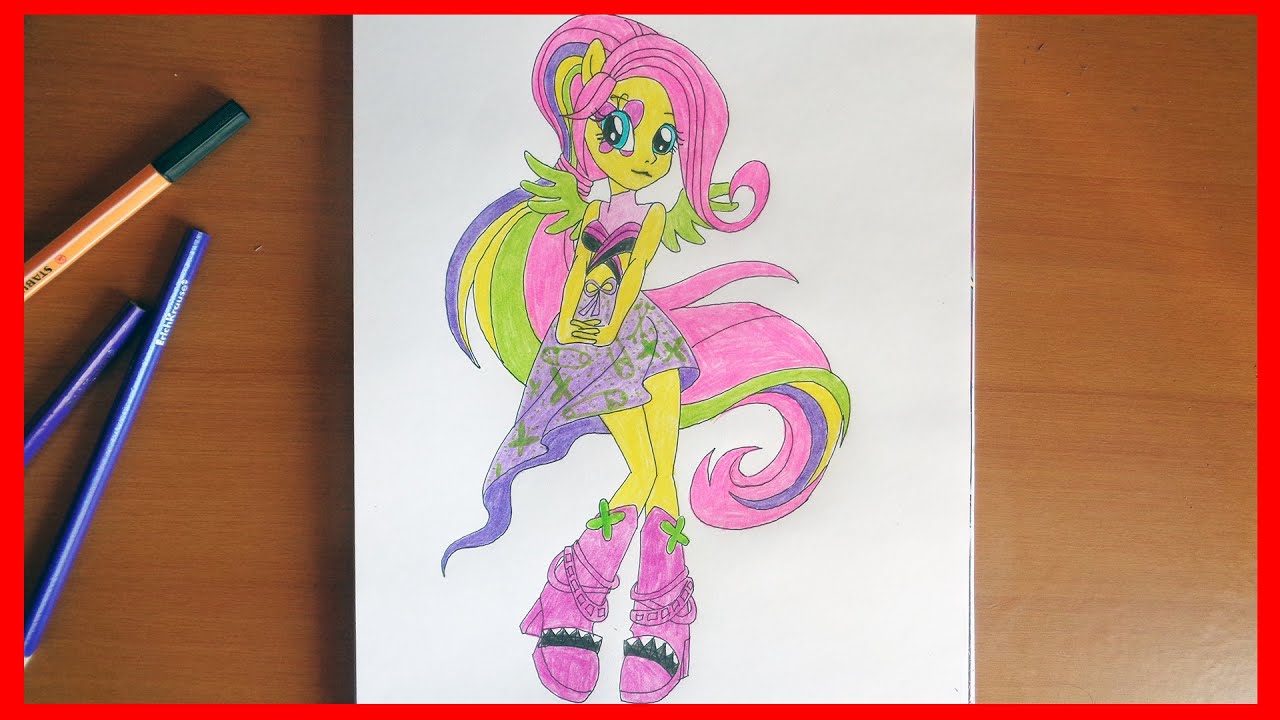 Detail Gambar My Little Pony Fluttershy Menggambar My Little Pony Rarity Nomer 10