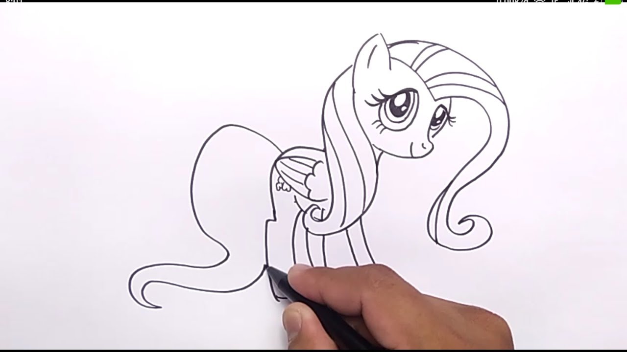 Detail Gambar My Little Pony Fluttershy Menggambar My Little Pony Rarity Nomer 7