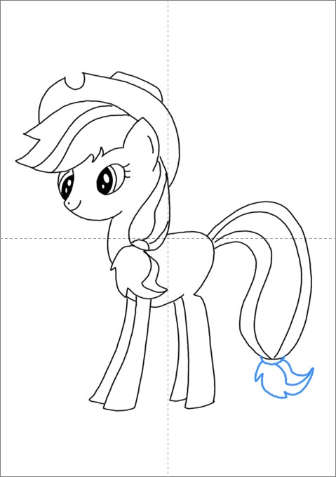 Detail Gambar My Little Pony Mewarnai Apple Jack Nomer 28