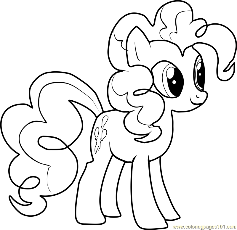 Detail Gambar My Little Pony Pinkie Pie Coloring Pages Nomer 3