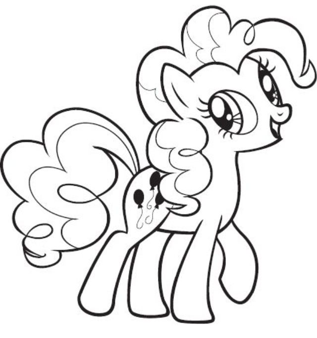 Detail Gambar My Little Pony Pinkie Pie Coloring Pages Nomer 4