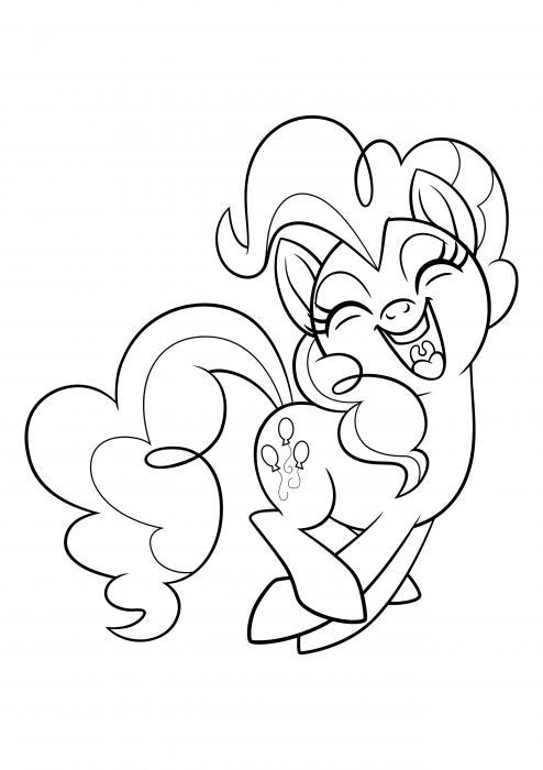 Detail Gambar My Little Pony Pinkie Pie Coloring Pages Nomer 34