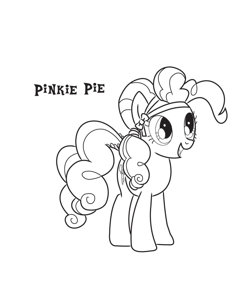 Detail Gambar My Little Pony Pinkie Pie Coloring Pages Nomer 38