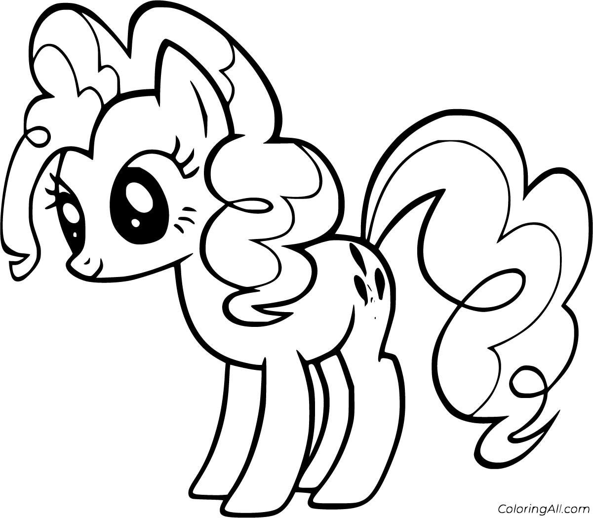 Detail Gambar My Little Pony Pinkie Pie Coloring Pages Nomer 8