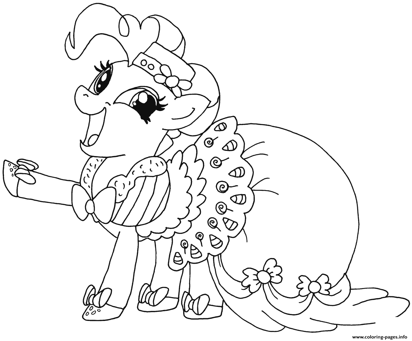 Gambar My Little Pony Princess Pinkie Pie Coloring Pages - KibrisPDR