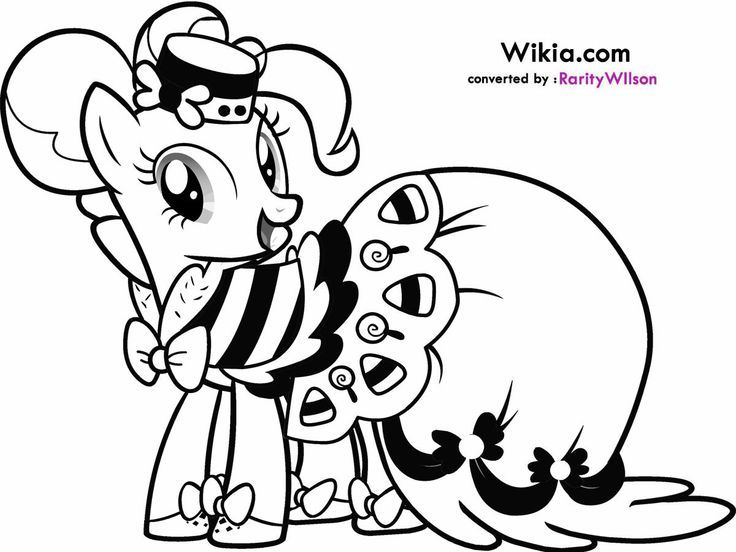 Detail Gambar My Little Pony Princess Pinkie Pie Coloring Pages Nomer 2