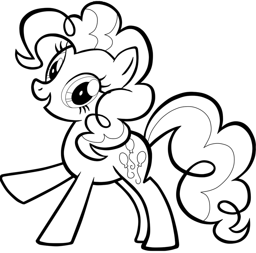 Detail Gambar My Little Pony Princess Pinkie Pie Coloring Pages Nomer 18