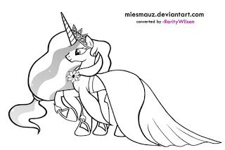 Gambar My Little Pony Putri Celestia Coloring Pages - KibrisPDR