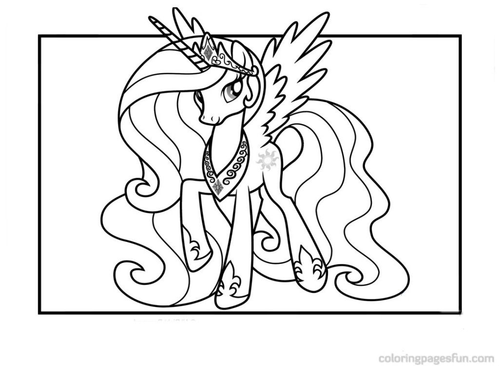 Detail Gambar My Little Pony Putri Celestia Coloring Pages Nomer 3