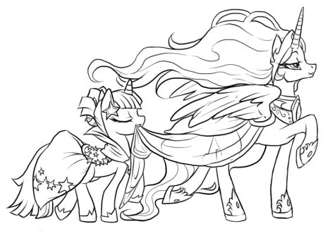 Detail Gambar My Little Pony Putri Celestia Coloring Pages Nomer 4