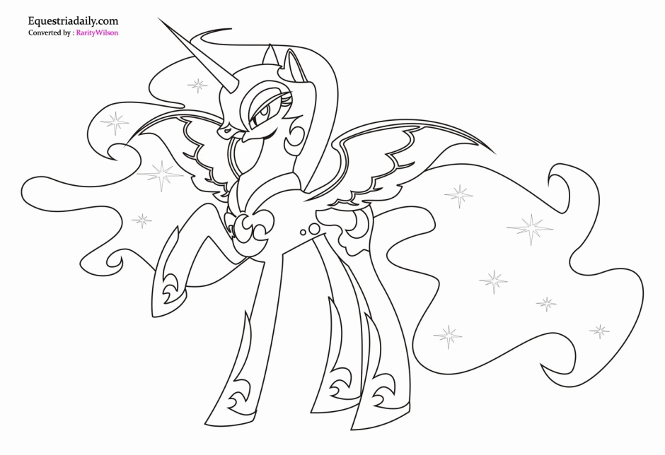 Detail Gambar My Little Pony Putri Celestia Coloring Pages Nomer 39