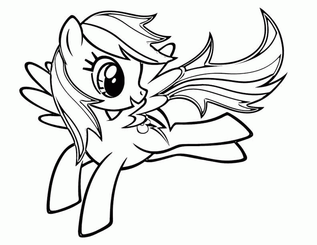 Detail Gambar My Little Pony Rainbow Dash Coloring Pages Nomer 18