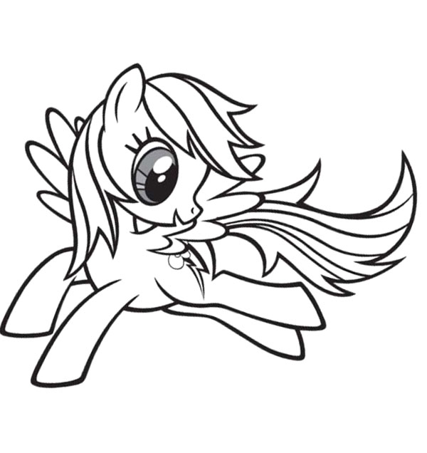 Detail Gambar My Little Pony Rainbow Dash Coloring Pages Nomer 23