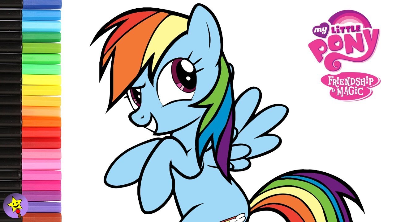 Detail Gambar My Little Pony Rainbow Dash Coloring Pages Nomer 33