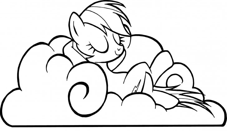 Detail Gambar My Little Pony Rainbow Dash Coloring Pages Nomer 35