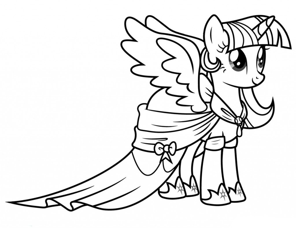 Detail Gambar My Little Pony Twilight Sparkle Coloring Pages Nomer 10