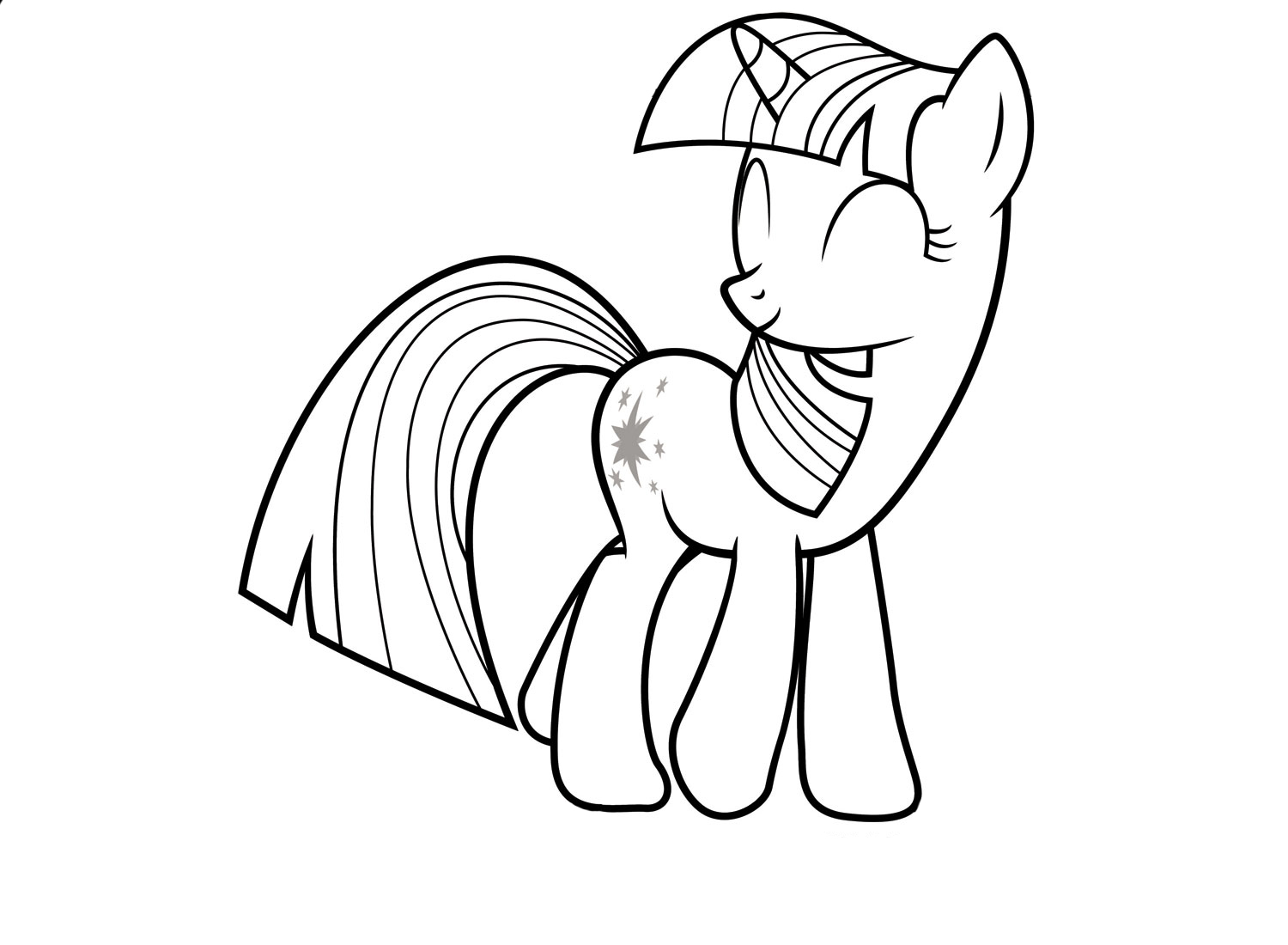 Detail Gambar My Little Pony Twilight Sparkle Coloring Pages Nomer 12