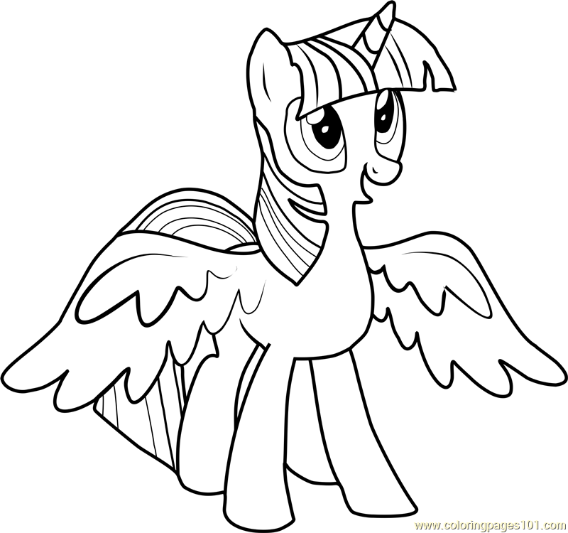 Detail Gambar My Little Pony Twilight Sparkle Coloring Pages Nomer 13