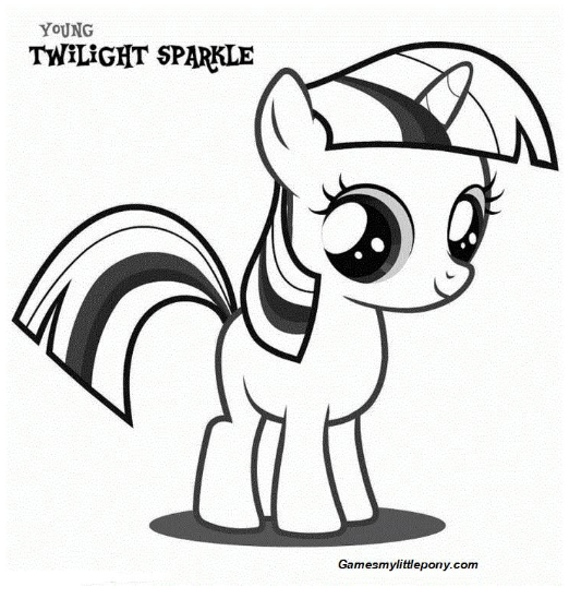 Detail Gambar My Little Pony Twilight Sparkle Coloring Pages Nomer 17