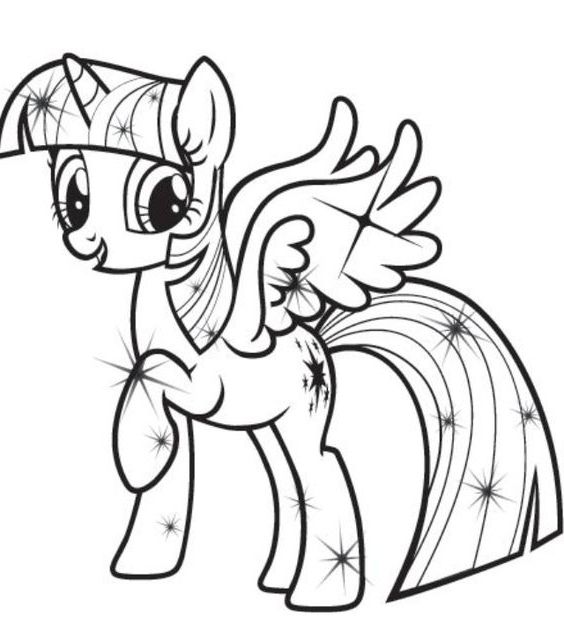 Detail Gambar My Little Pony Twilight Sparkle Coloring Pages Nomer 27