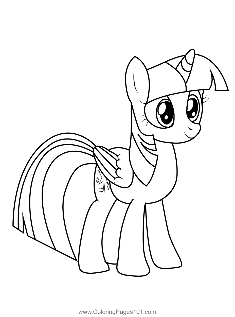 Detail Gambar My Little Pony Twilight Sparkle Coloring Pages Nomer 39