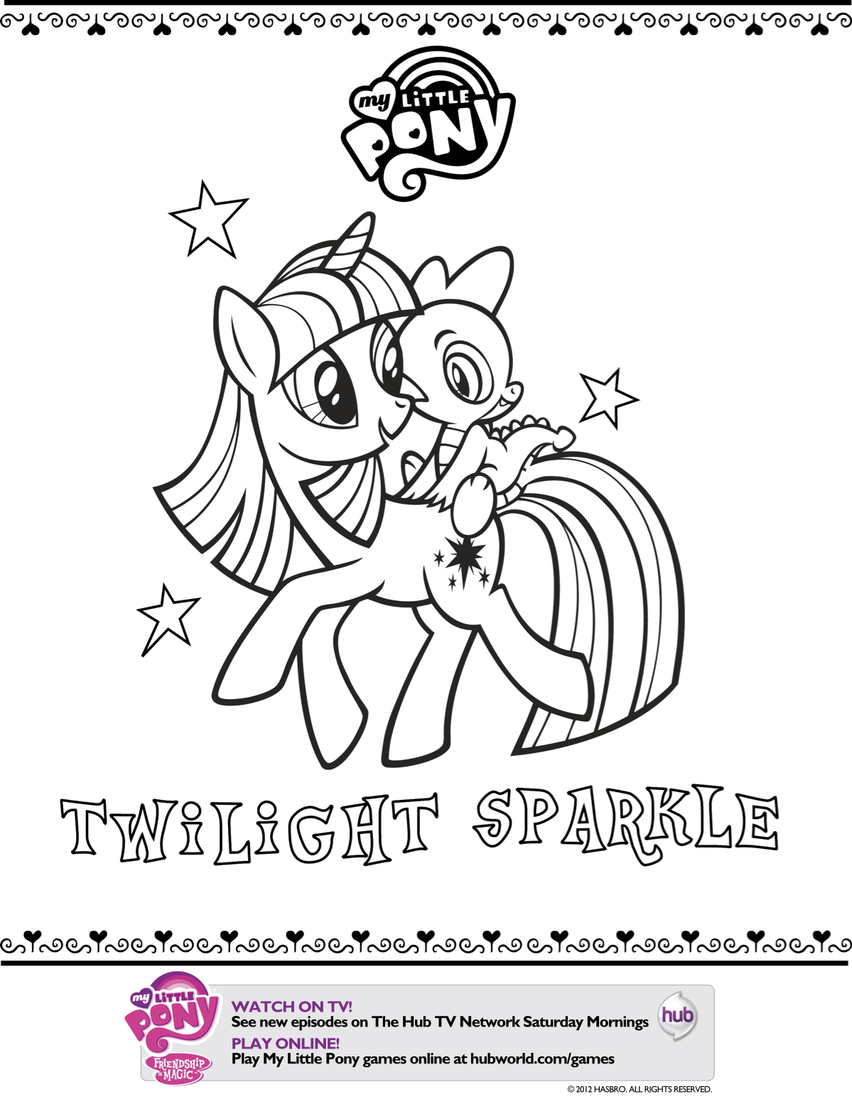 Detail Gambar My Little Pony Twilight Sparkle Coloring Pages Nomer 44