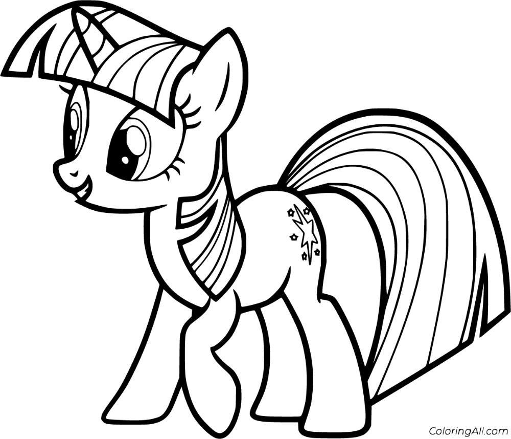 Detail Gambar My Little Pony Twilight Sparkle Coloring Pages Nomer 9