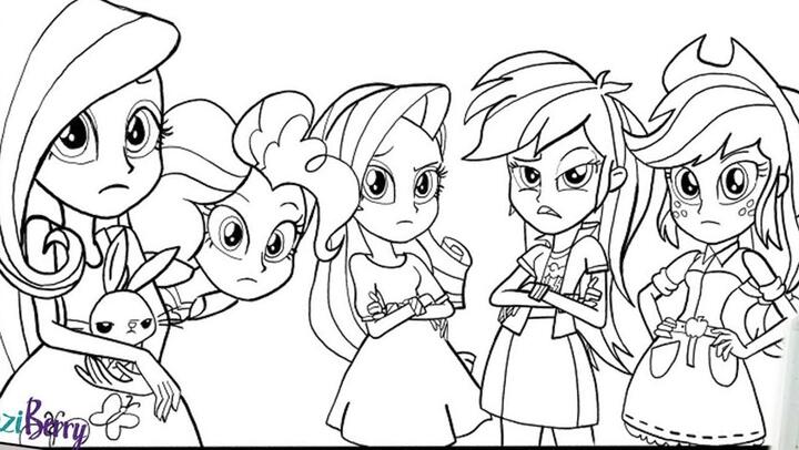 Detail Gambar My Little Pony Yang Belum Diwarnai Nomer 9