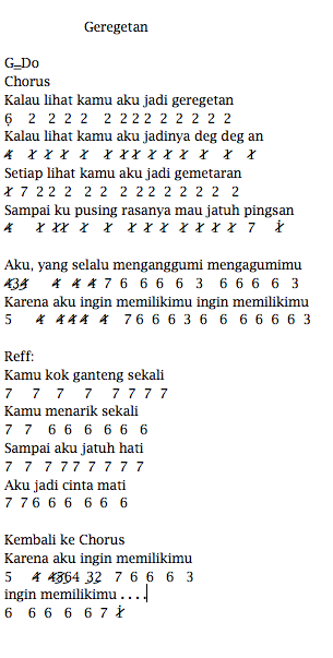 Detail Gambar Nada Lagu Nomer 32