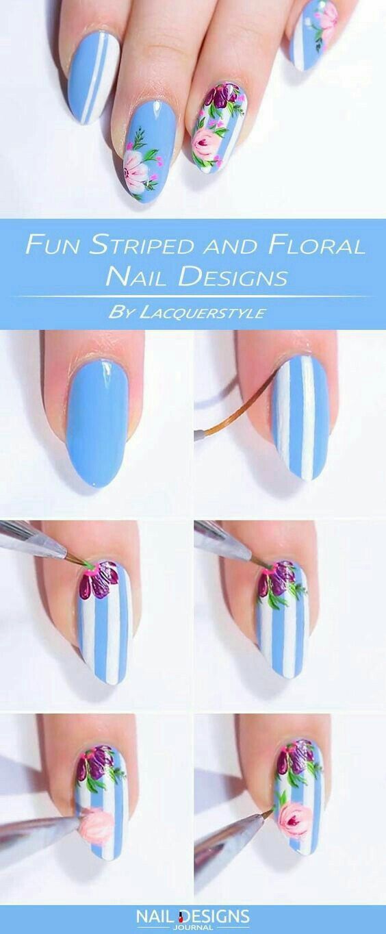 Detail Gambar Nail Art Bunga Nomer 14