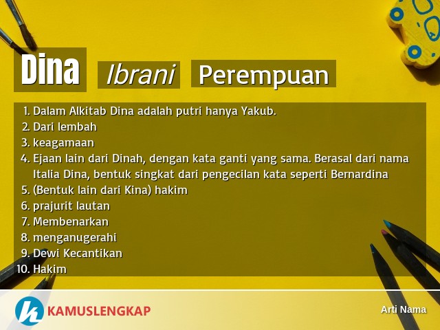 Detail Gambar Nama Dina Nomer 6