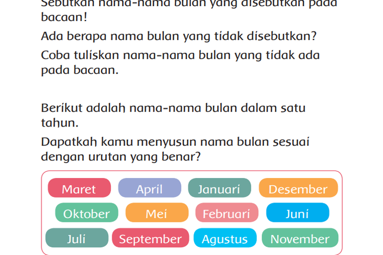 Detail Gambar Nama Nama Bulan Nomer 17