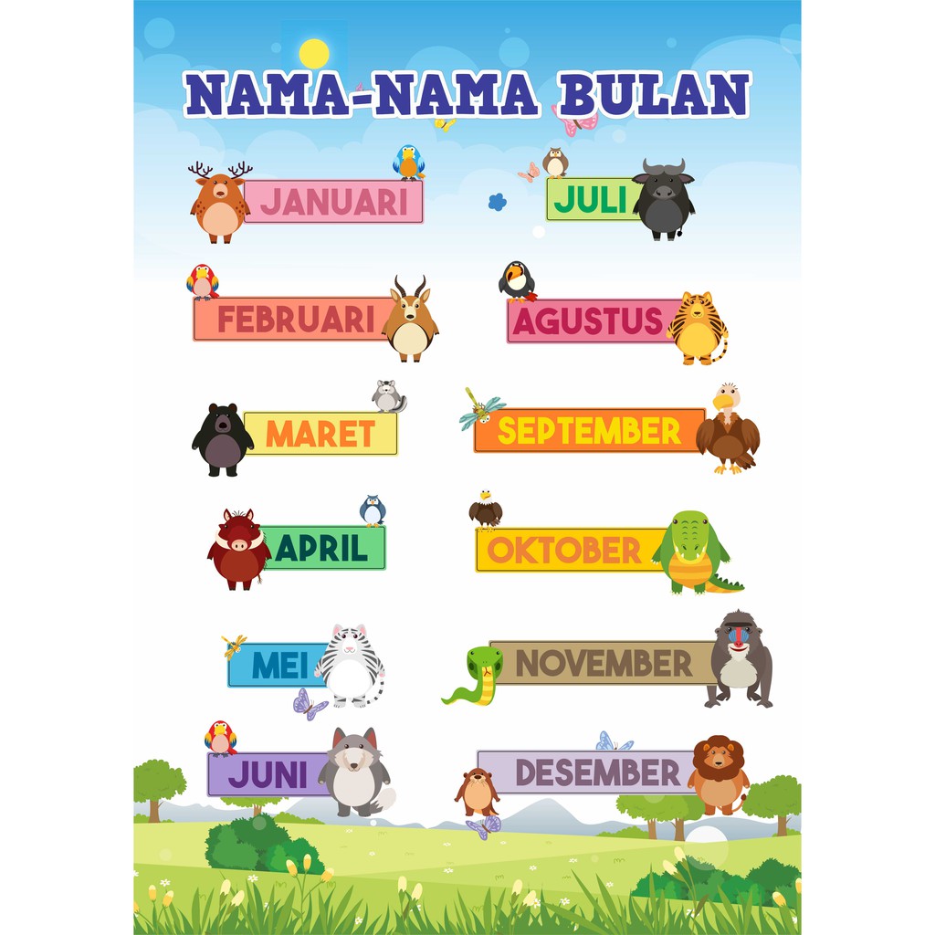 Detail Gambar Nama Nama Bulan Nomer 4