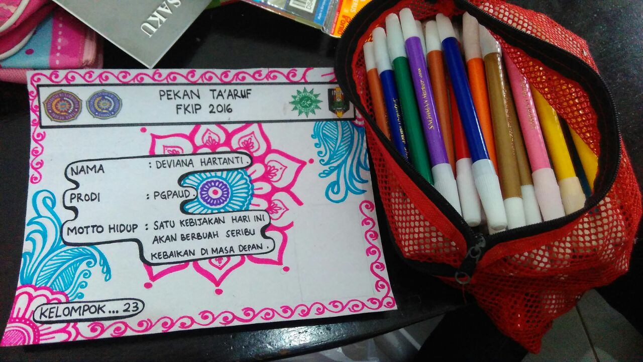 Detail Gambar Name Tag Kreatif Nomer 5