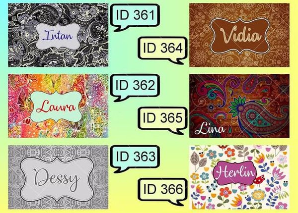 Detail Gambar Name Tag Kreatif Nomer 6