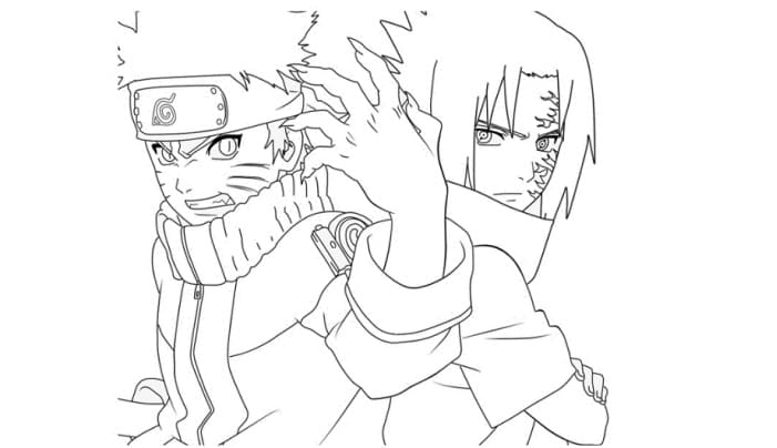 Detail Gambar Naruto Dan Sasuketanpa Warna Nomer 6