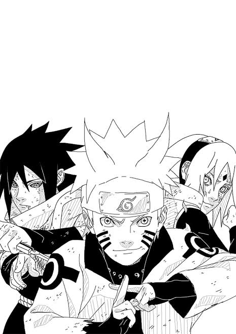 Detail Gambar Naruto Hitam Putih Keren Nomer 20